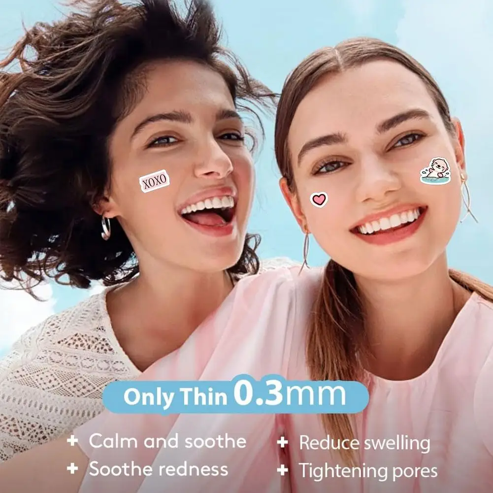 الغروانية المائية حب الشباب التصحيح الكرتون الحيوانات على شكل حب الشباب ملصقات المخفي الوجه غير مرئية علاج حب الشباب بقع أداة العناية بالبشرة