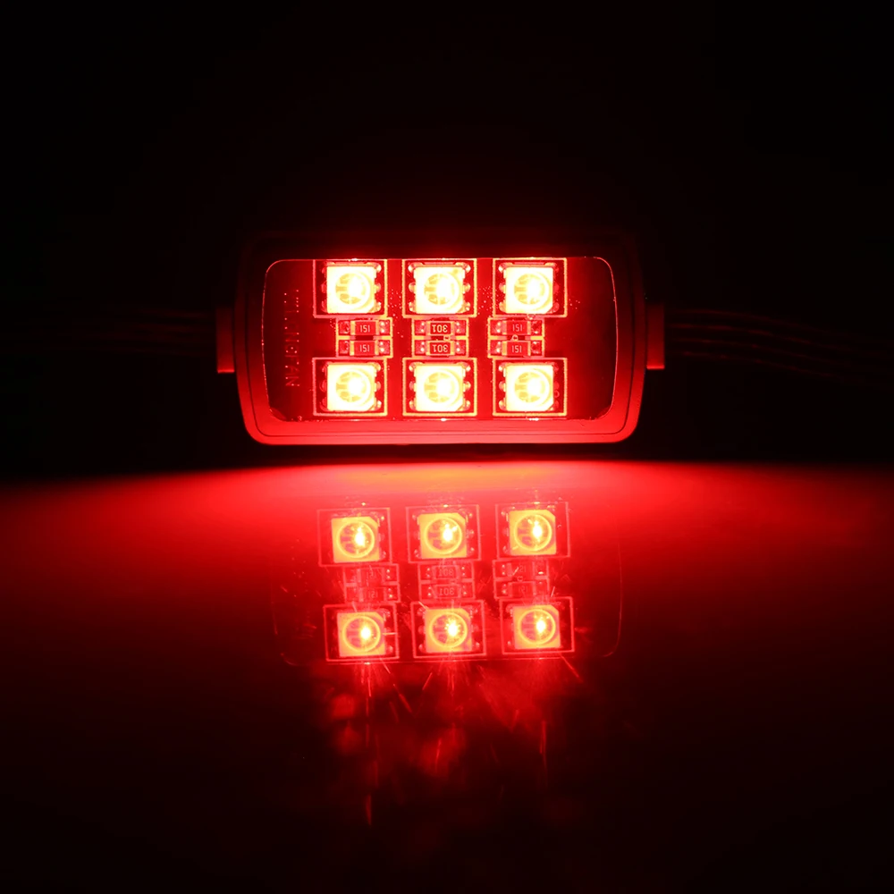 Rear Tail Light Motorcycle 6 RGB 36 LED LED Motorcycle Light Moto Smart Brake Lights image 6