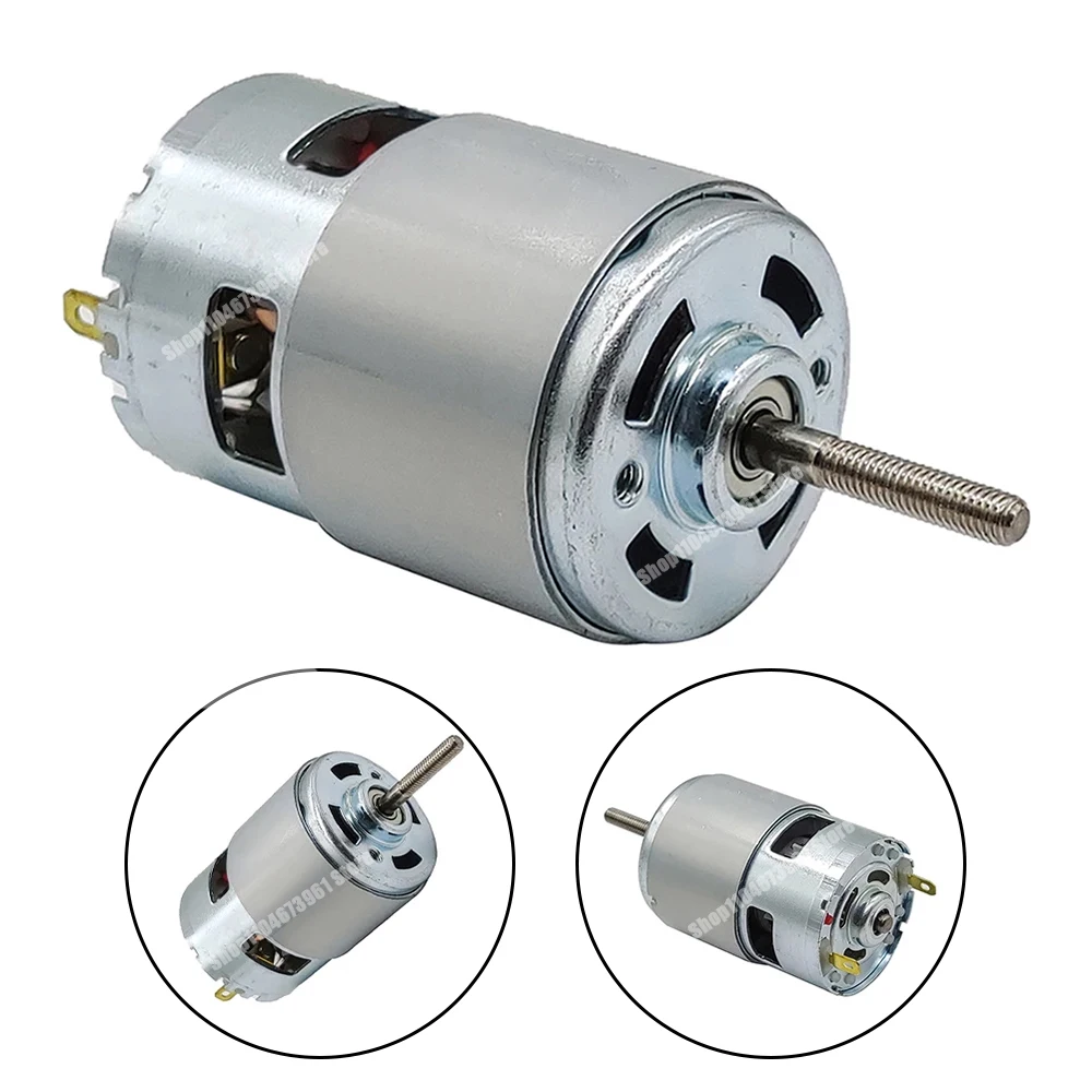 RS755 21V Long Shaft All Copper Coil Double Bearing Motor Rotor Rotator for Lawn Mower Grass Cutter Cropper Tools Repair Parts