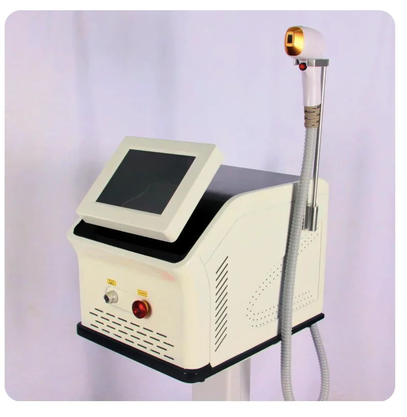 Machine d'épilation professionnelle au laser pour personnes âgées, diode IPL 3 ondes, glace, portable, équipement cl rite permanent, 2024, 755, 808