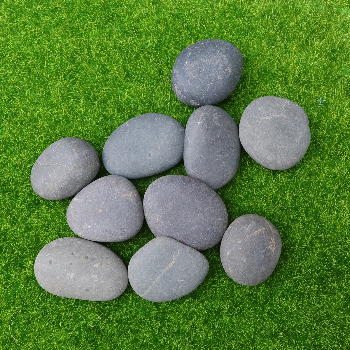 

10pcs High-Quality Smooth Painting Rocks for Art Crafts DIY Landscaping Potting Plants Fish Tanks Hand-Painted Stones Child Art