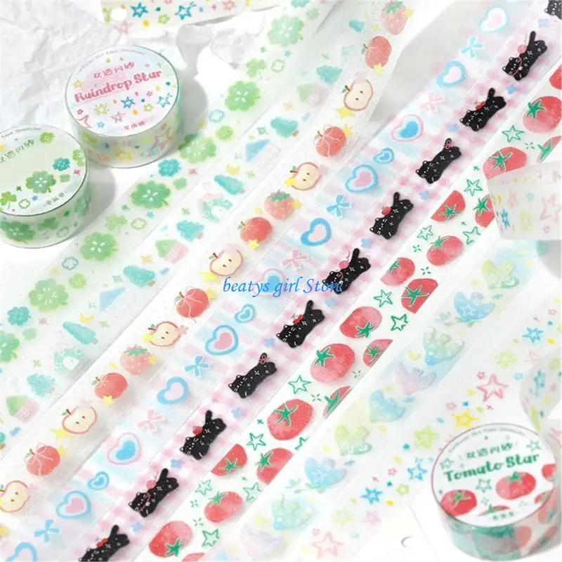 C7AB Cartoon Tape Tape for Scrapbooking Photo Album Planner Planner
