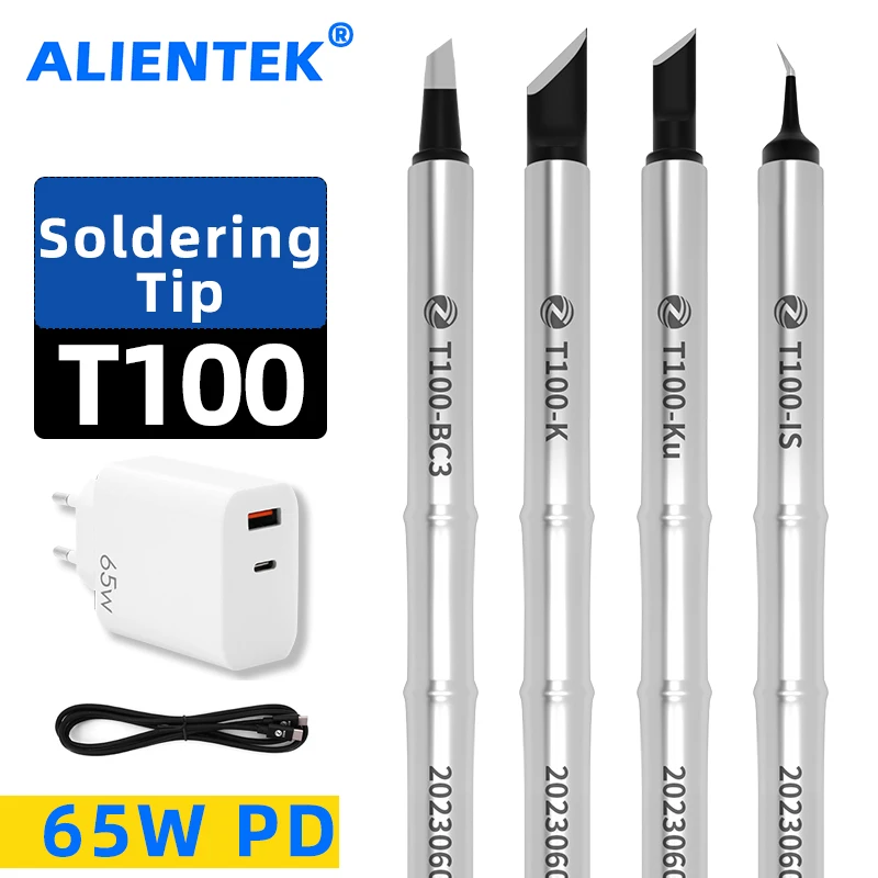 T100 Soldering Iron Tip T100-BC3 IS K KU Soldering accessories Internal Heating Type Lead Free Soldering Station Kit