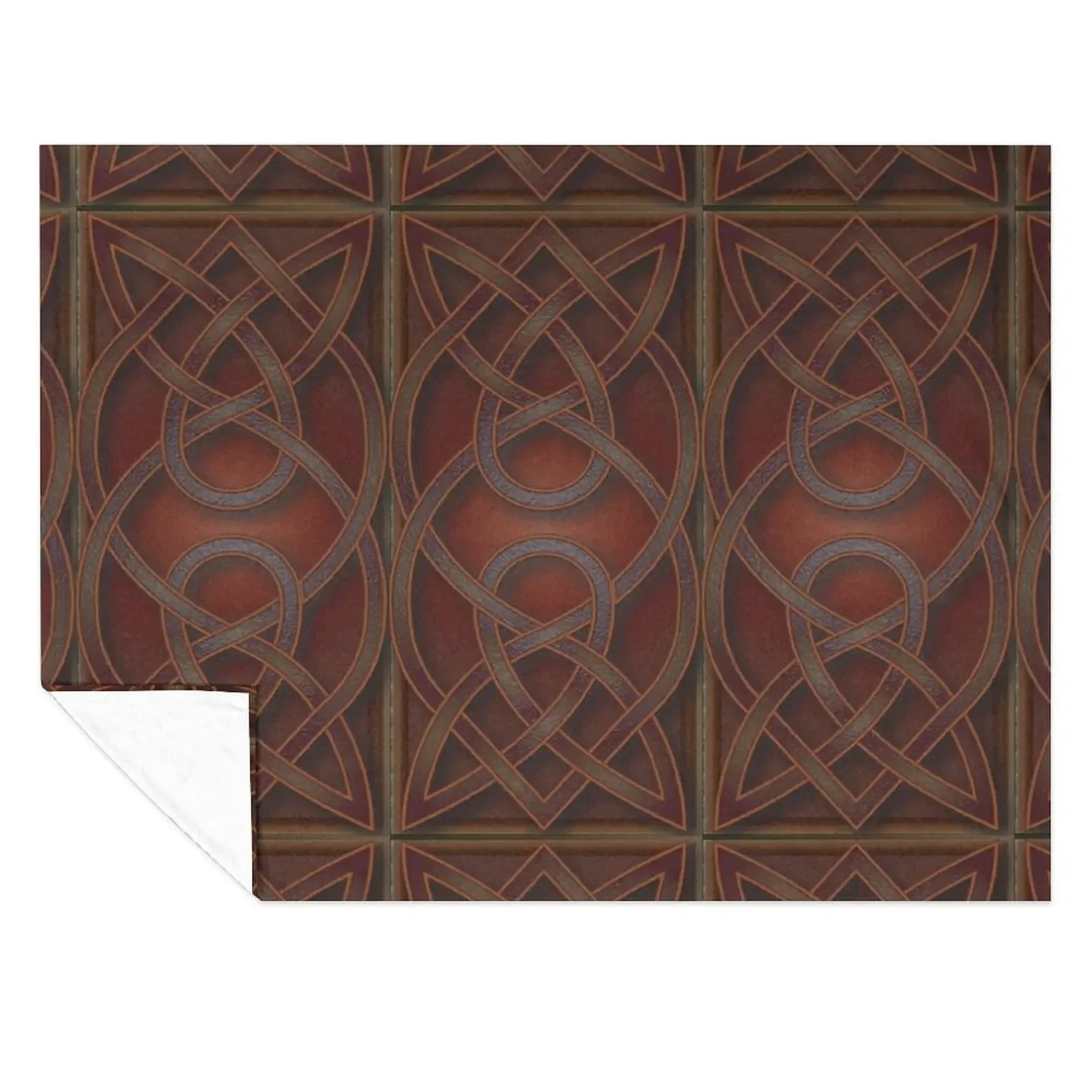 

Celtic Rust 2 Throw Blanket Personalized Gift Bed covers Single Vintage Blankets