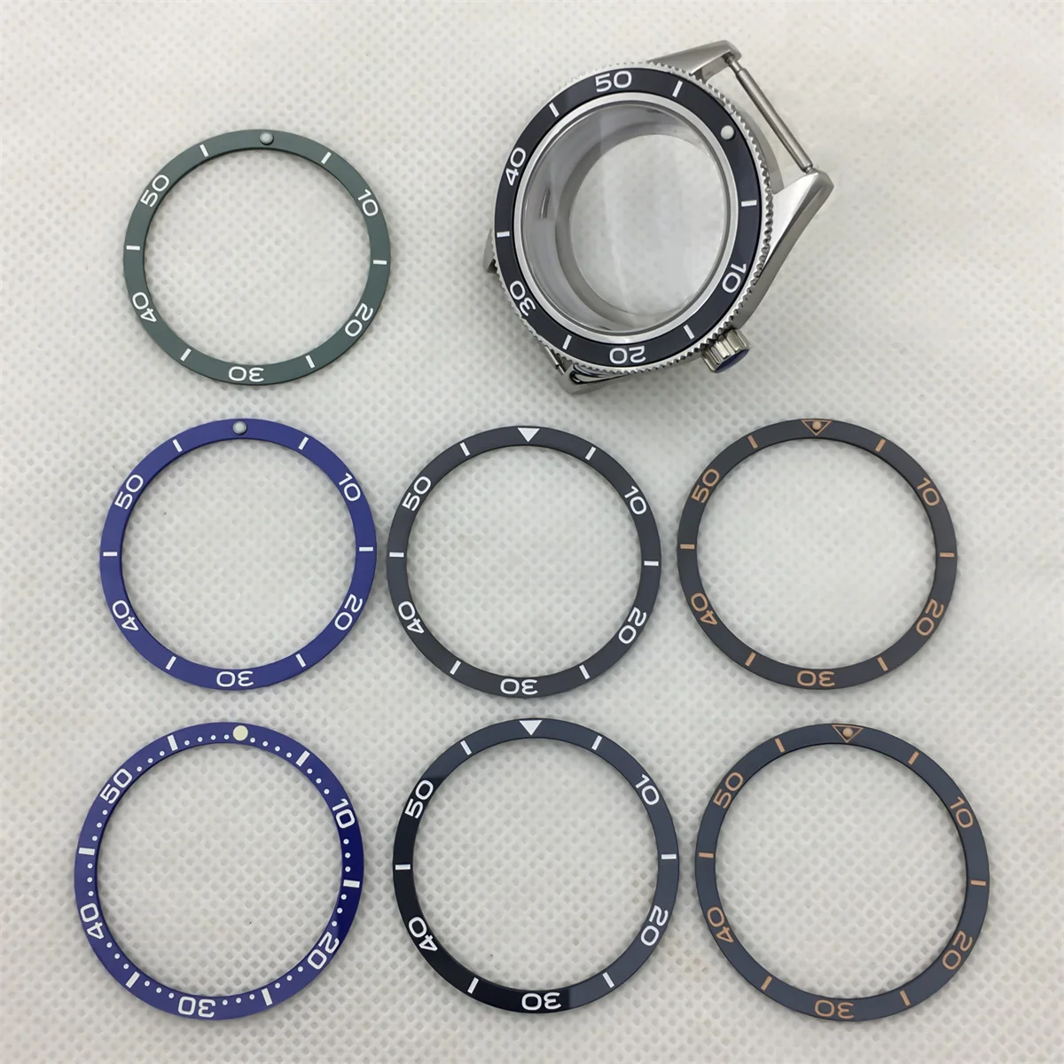 BLIGER 39.4mm ceramic flat bezel inserts into the 41.5mm case