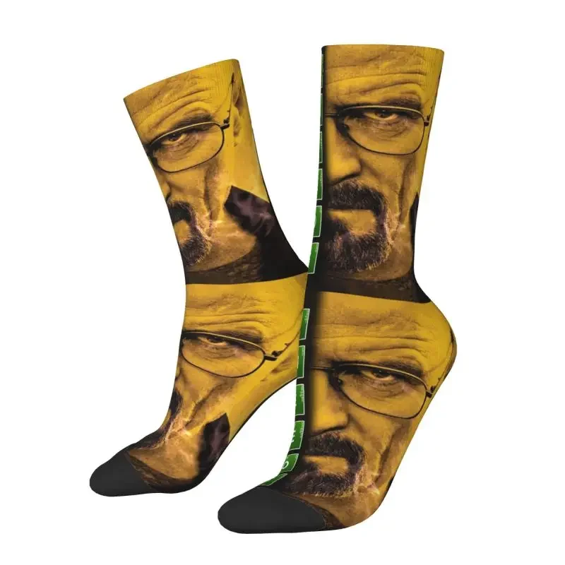 Funny Print I Am The One Who Knocks Socks for Women Men Stretch Summer Autumn Winter Walter White Crew Socks