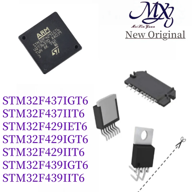 MXY STM32F437IGT6 STM32F437IIT6 STM32F429IET6 STM32F429IGT6 STM32F429IIT6 STM32F439IGT6 STM32F439IIT6 QFP-176 IC MCU Chip New