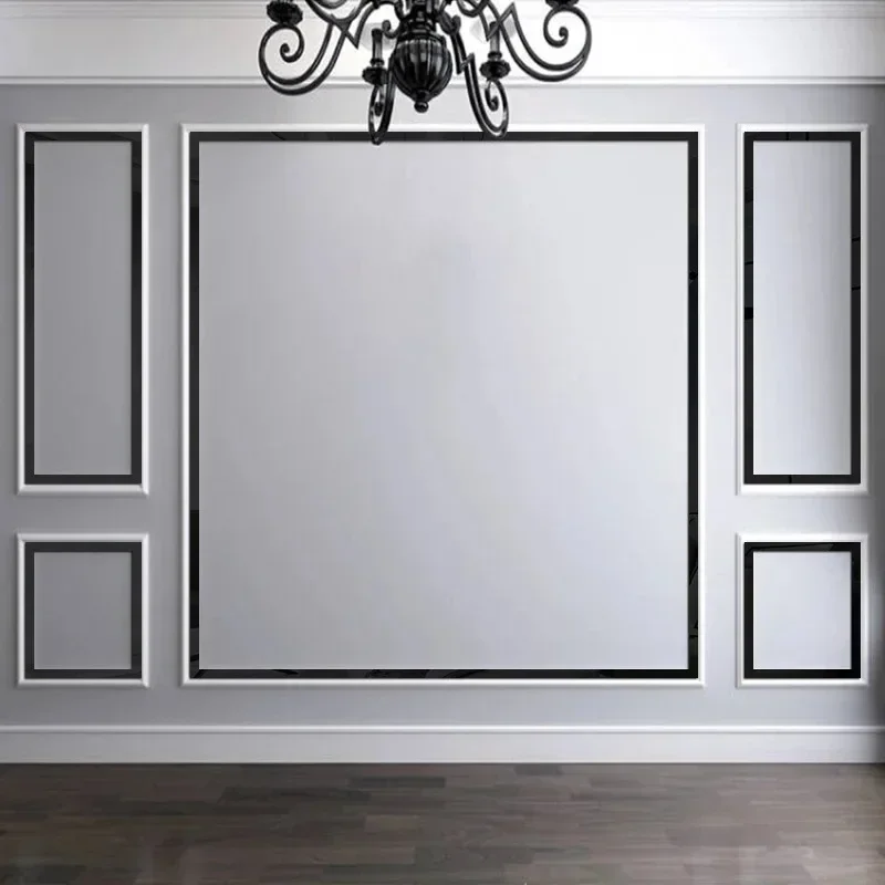 Acrylic Beautiful Edge Decorative Strip Wall Stickers for Home Decor Living Room Bedroom TV Background Wall Mirror Wall Sticker