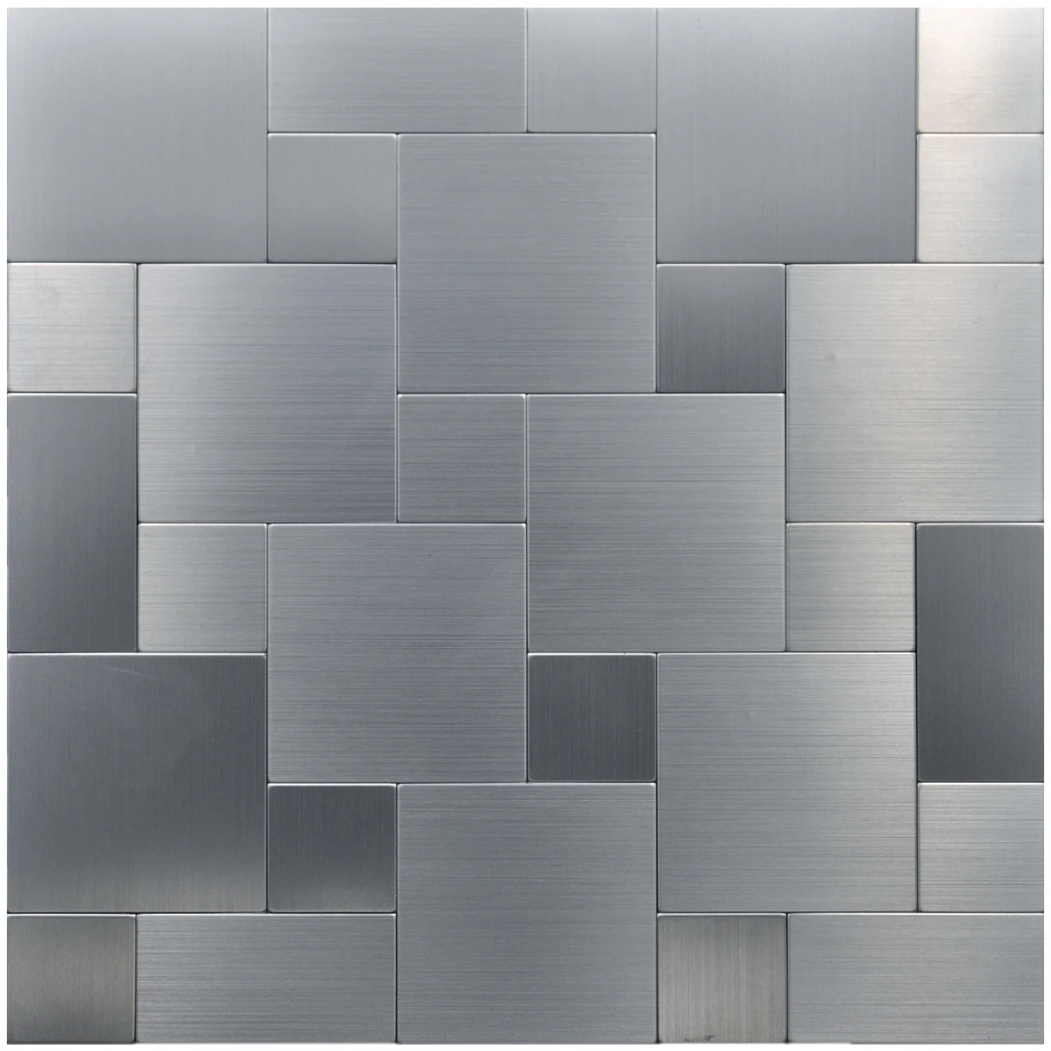 

Art3d-Peel and Stick Металлические мозиаческие листы для Backsplash 12 дюймов X 12 дюймов, крышка 9,7 кв. футов, серебро, набор из 10 шт.