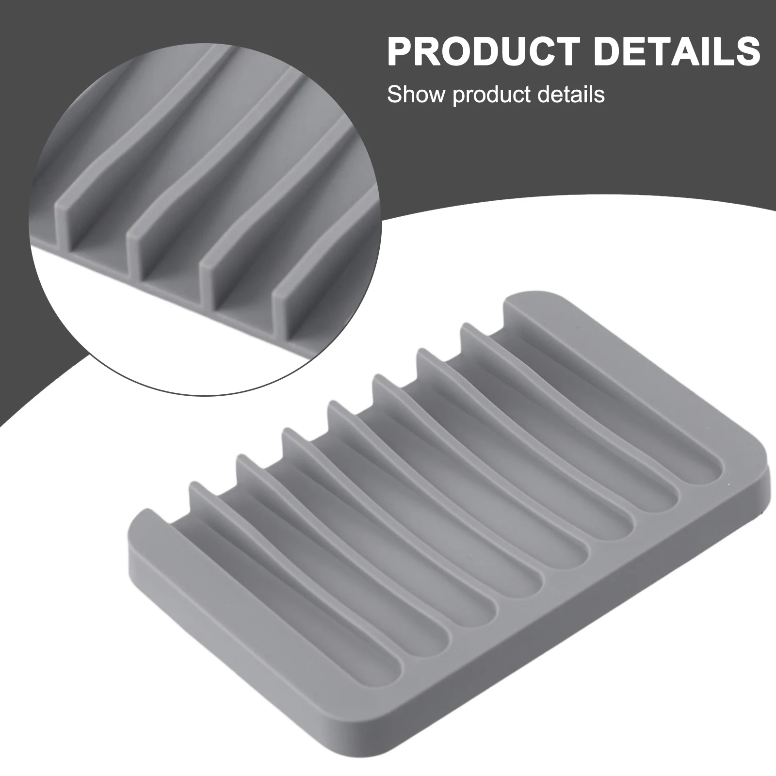 1pc Silicone Self Draining Soap Dishes Creative Comb Styling Soap Holder Saver Home Bathroom Soap Dispenser Holder