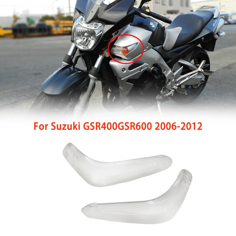 

Motorcycle Turn Signal Indicator Light Clear Lens-Lights Accessories Cover For Suzuki GSR400 GSR600 GSR 400 600 2006-2012