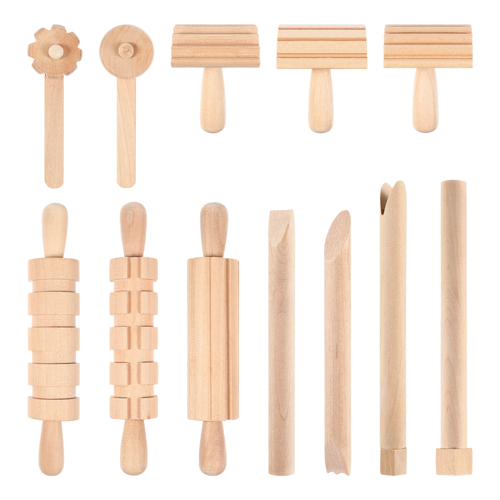 

Clay Tools Carving Wood Modeling for Kids Shaping Pottery Kits Wooden Molding Sculpting Toys