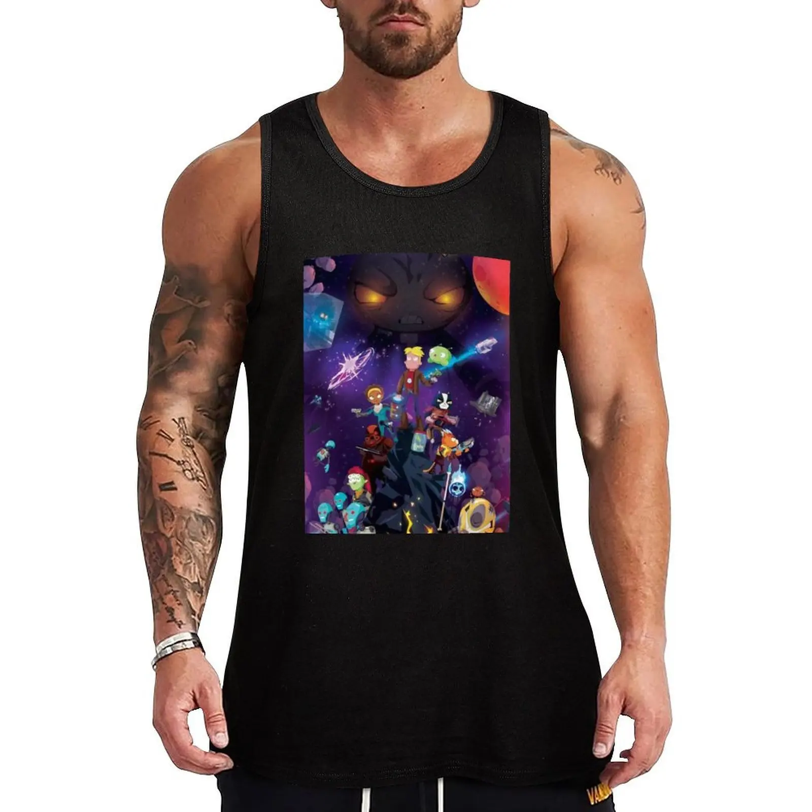 

FinalSpace Tank Top Casual Work Tank Top Utility Sleeveless Shirt