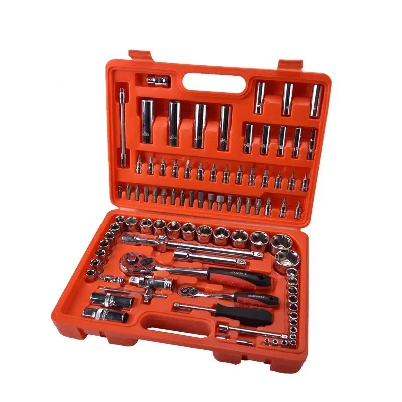 Original factory shipment high quality car maintenance tools set  tool kit mechanical socket wrench set