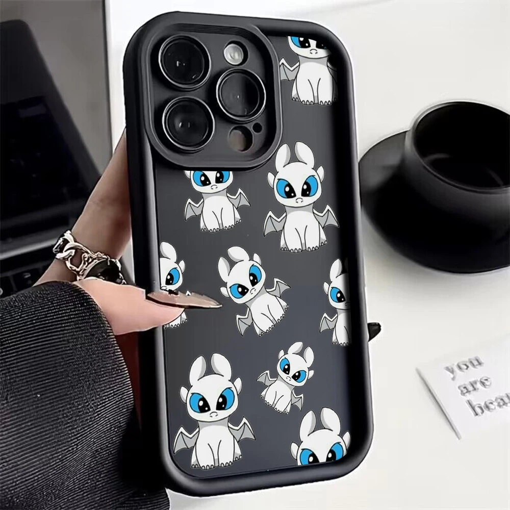 Lovely couple Toothless Fury Dragon Phone Case For Xiaomi Redmi 9A 9C 10 10C 12C K40 K50 10 11 12 Pro 5G Cover With Hand Strap