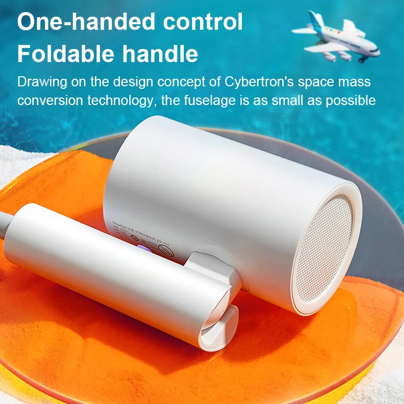 ShowSee-secador de pelo A4 plegable de anión, difusor de iones negativos de 1800W, soplador de cabello de secado rápido para el cuidado del cabello