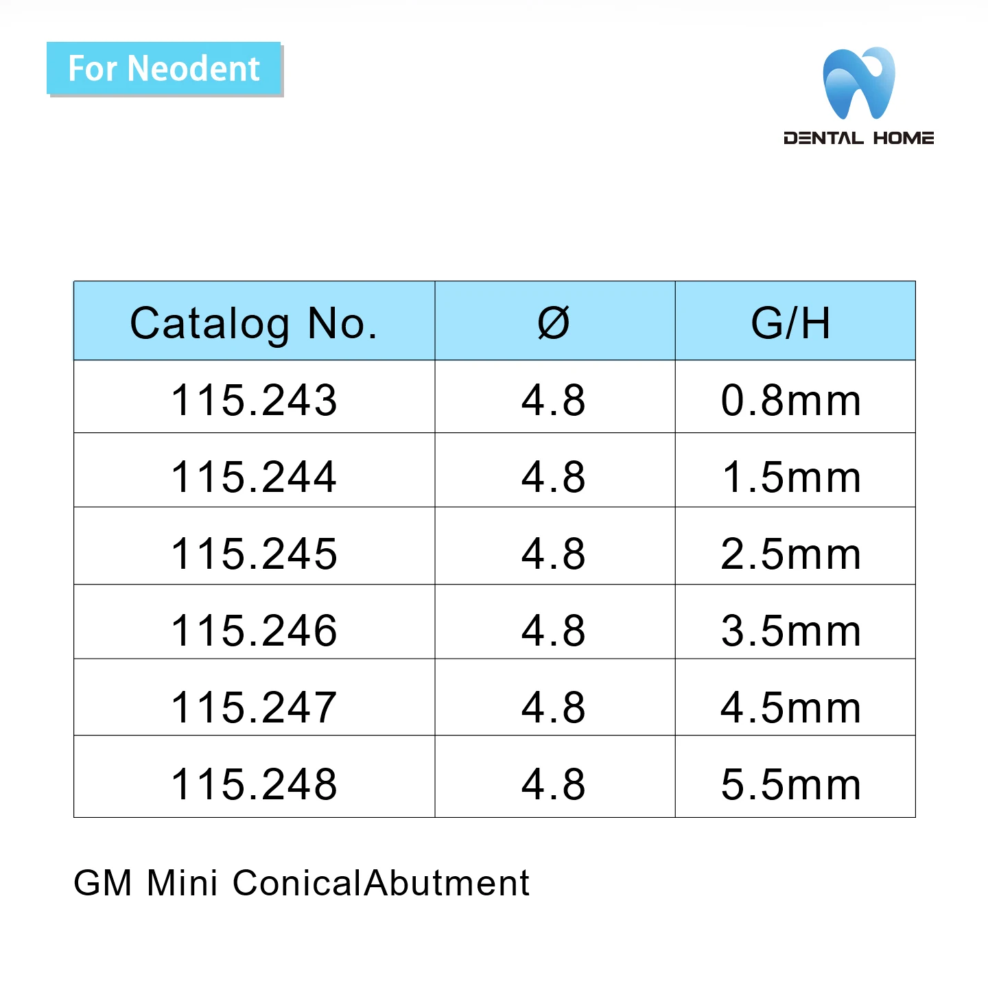 For Neodent Multi-Unit Straight Abutment Dental Implant Hardware for Professional Use