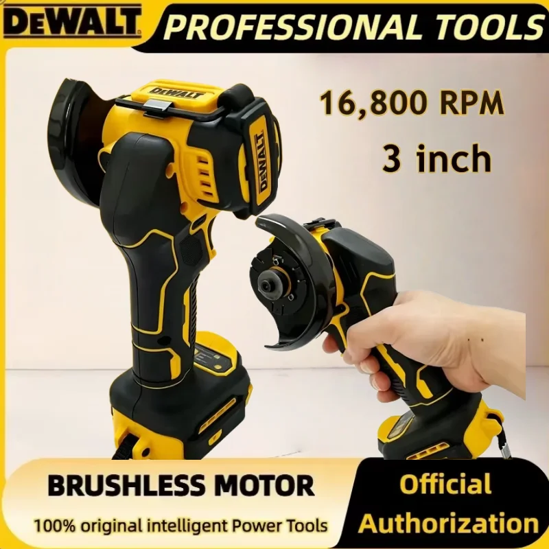 Dewalt 3 Inch Cordless Mini Angle Grinder, Multi-function Polishing Cutting Power Tool For 18V 20V Lithium Battery