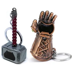Bottle Opener Keychain Hammer and Glove Bottle Opener Keychain Gifts Bottle Opener for Husband Dad Boyfriend Kitchen Gadgets