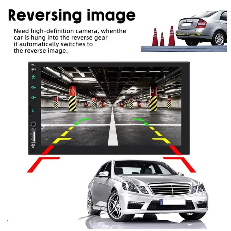 

Автомагнитола Jan.1Din с беспроводным CarPlay и Android Auto, 7-дюймовый выдвижной сенсорный экран, Bluetooth, Mirror Link, камера