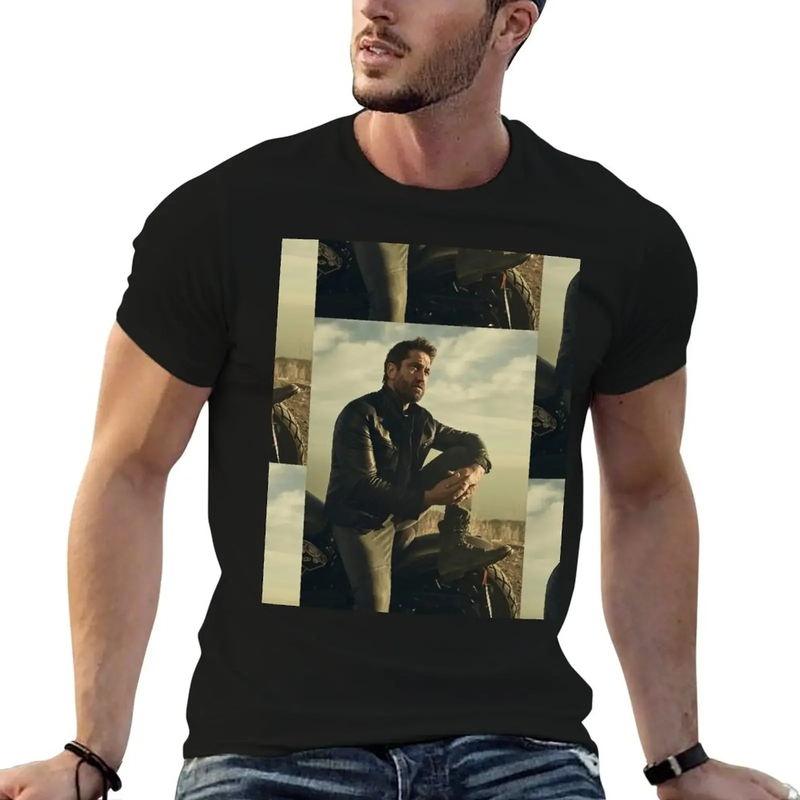 Gerard Butler T-Shirt quick drying anime figures t shirts men