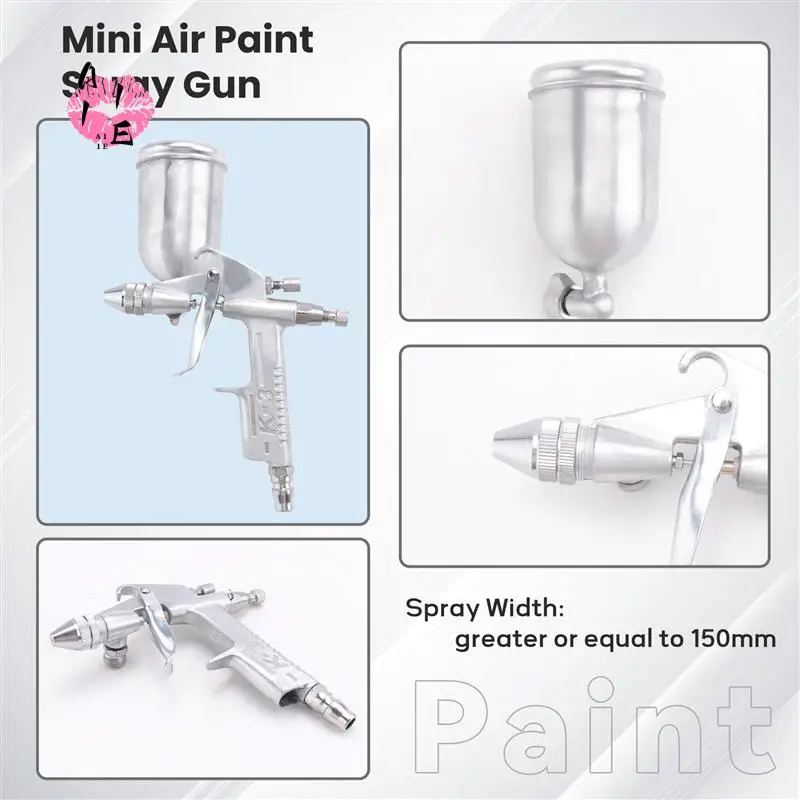 A11E-Power Tool Pistola a spruzzo Ugello da 0,5 mm K-3 Pistola a spruzzo Mini Pistola a spruzzo per vernice ad aria Aerografo per verniciatura Aerografo per auto