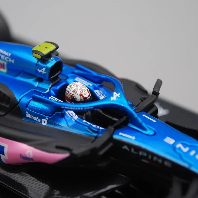 Schaal 1:43Alpine Alpine A523 Hardcover 2023 Seizoen Simulatie F1 Legering Racemodel, Kinderkerstcadeau Speelgoed Voor Jongens