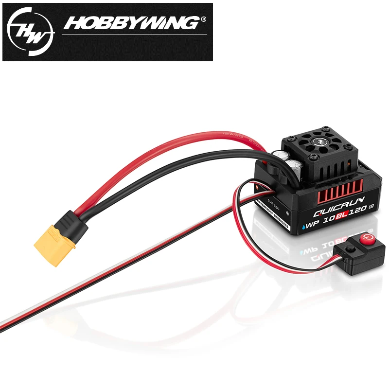 HobbyWing QuicRun WP-10BL120 G2 120A Brushless ESC Waterproof Suitable for 1/10 RC Car