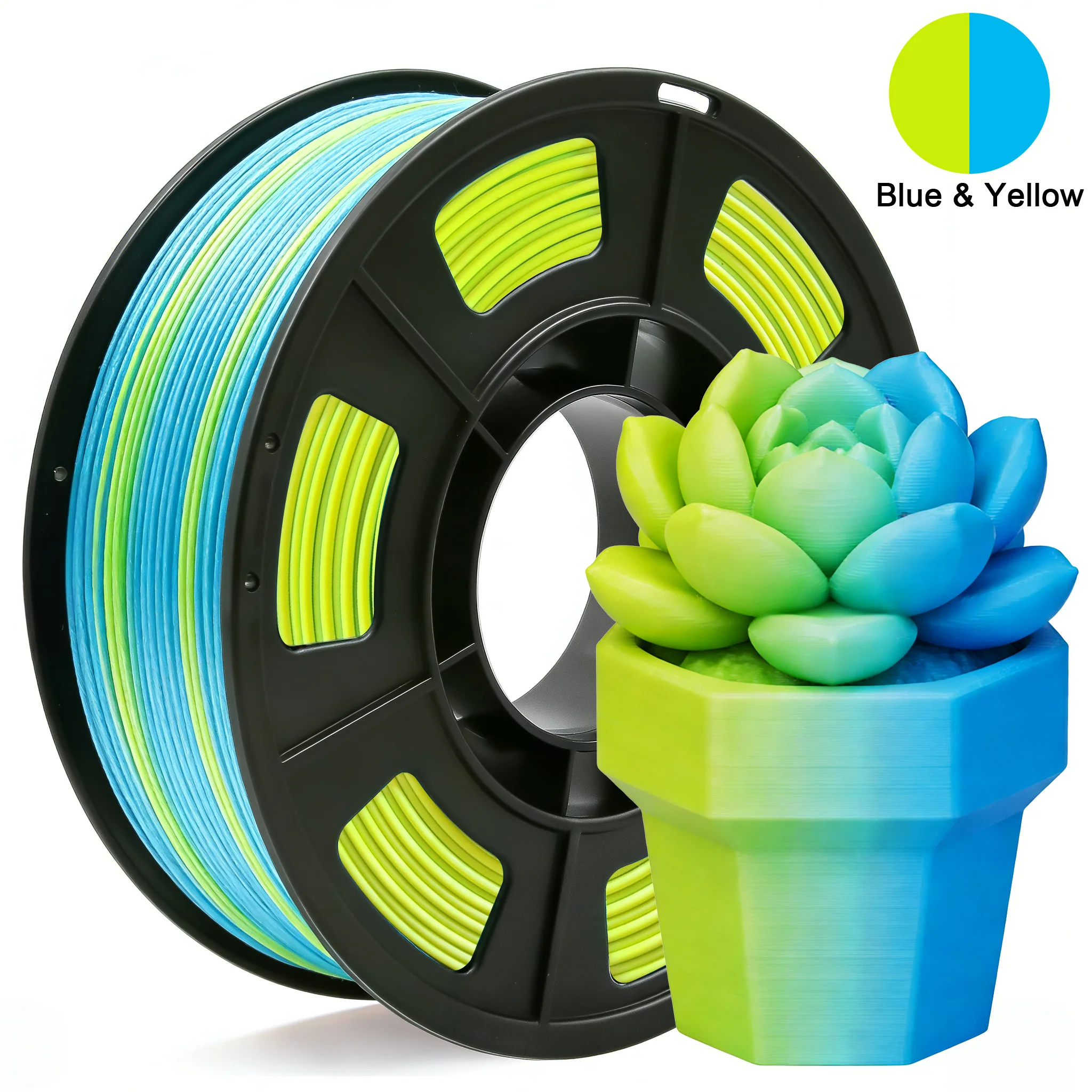 Zweifarbiges PLA 3D-Drucker Filament 1,75mm 250g Spule, Hochpräzises Druckmaterial für die Meisten FDM 3D-Drucker – Detail 2