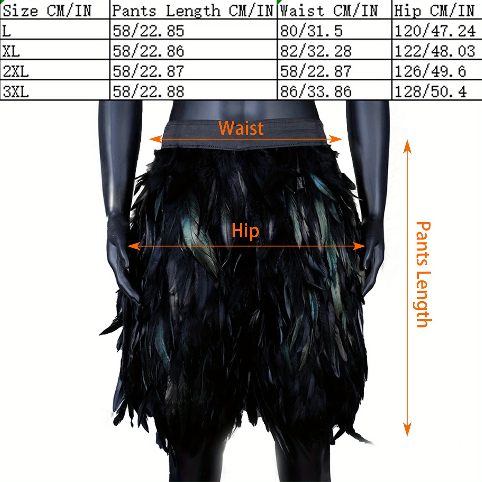 punk style Men's Gothic Chicken Feather Shorts Lightweight Comfortable for Halloween Rave Parties