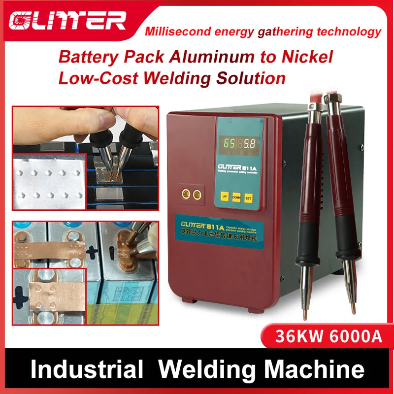 

GLITTER 811A Spot Welder Pulse Spot Welding Machine For Lithium Battery Pack Welding Machine With Remote Soldering 75A Pen