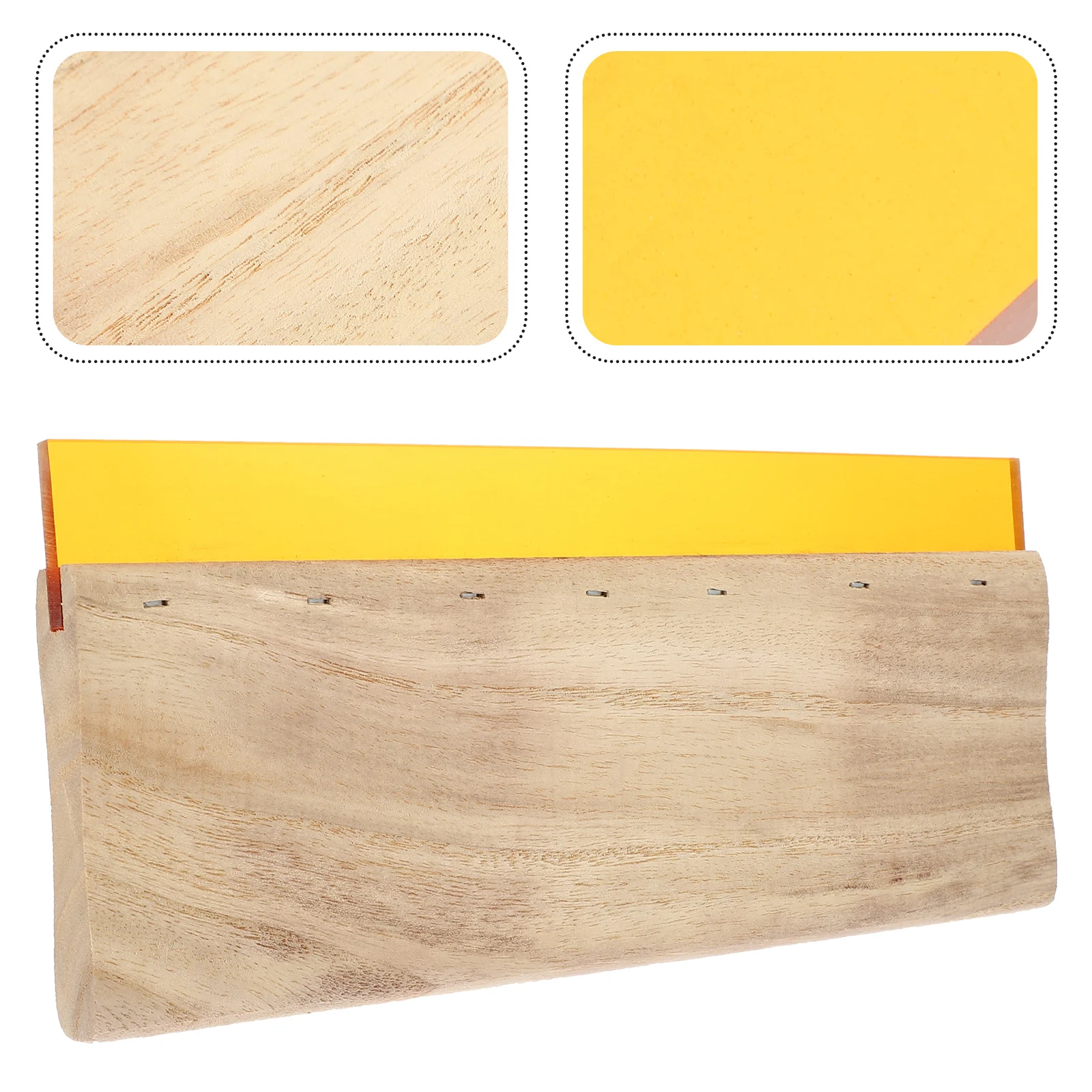 

Wooden H Printing Squeegee Durable Ink Scraper H Tool Textile Applications Silk Board Home Use Wear Resistant