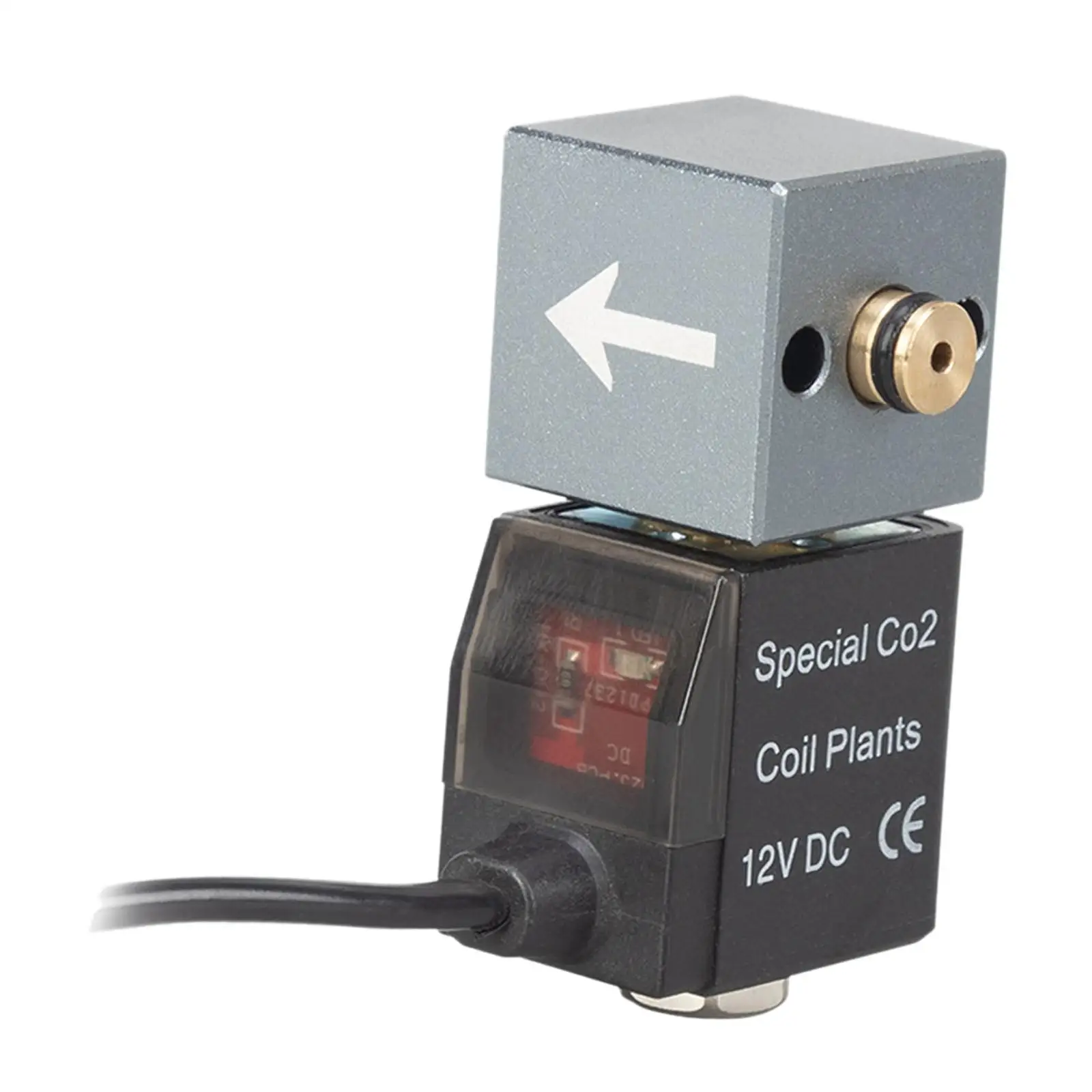 Aquarium CO2 Solenoid Kit Aluminum Acrylic Regulator Dual Gauge Low Noise Easy Install for Planted Tanks