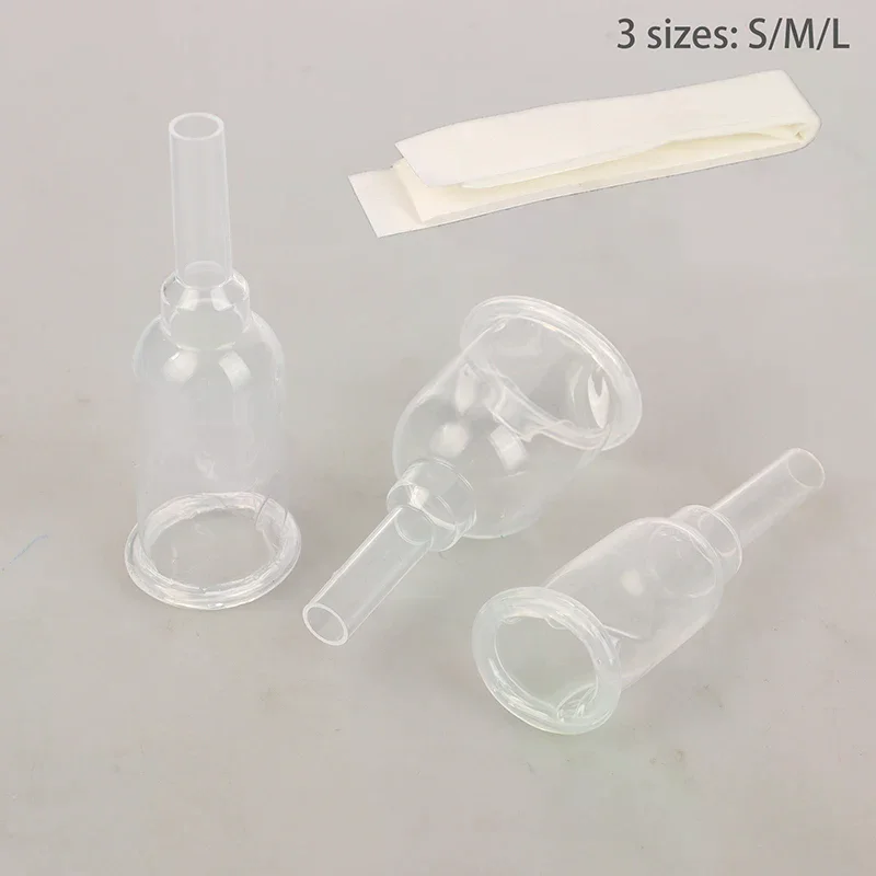 Sterilized Comfortable Medical Silicone Male External Catheter Self Adhesive Silicone Catheter External Size S M L