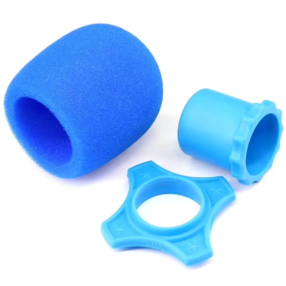Silicone Microphone Skidproof Case Soft Shakeproof Mic Non-Skid Ring Microphone Anti-Slip Base Wired/Wireless Mic