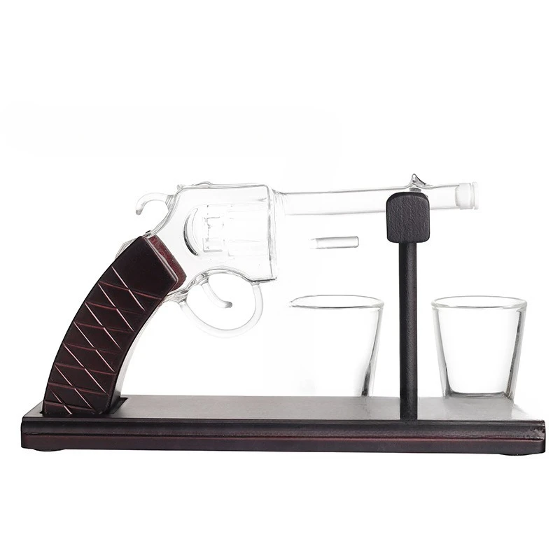 

Decanter shape: with cup, with wooden frame, wine set, decanter set, crystal