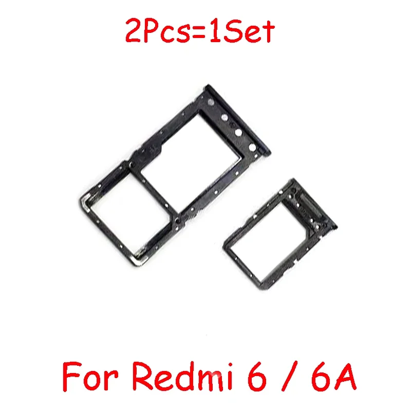 1set Sim Card Tray For Xiaomi Redmi 6 6A SIM Card Tray Slot Holder Replacement Part