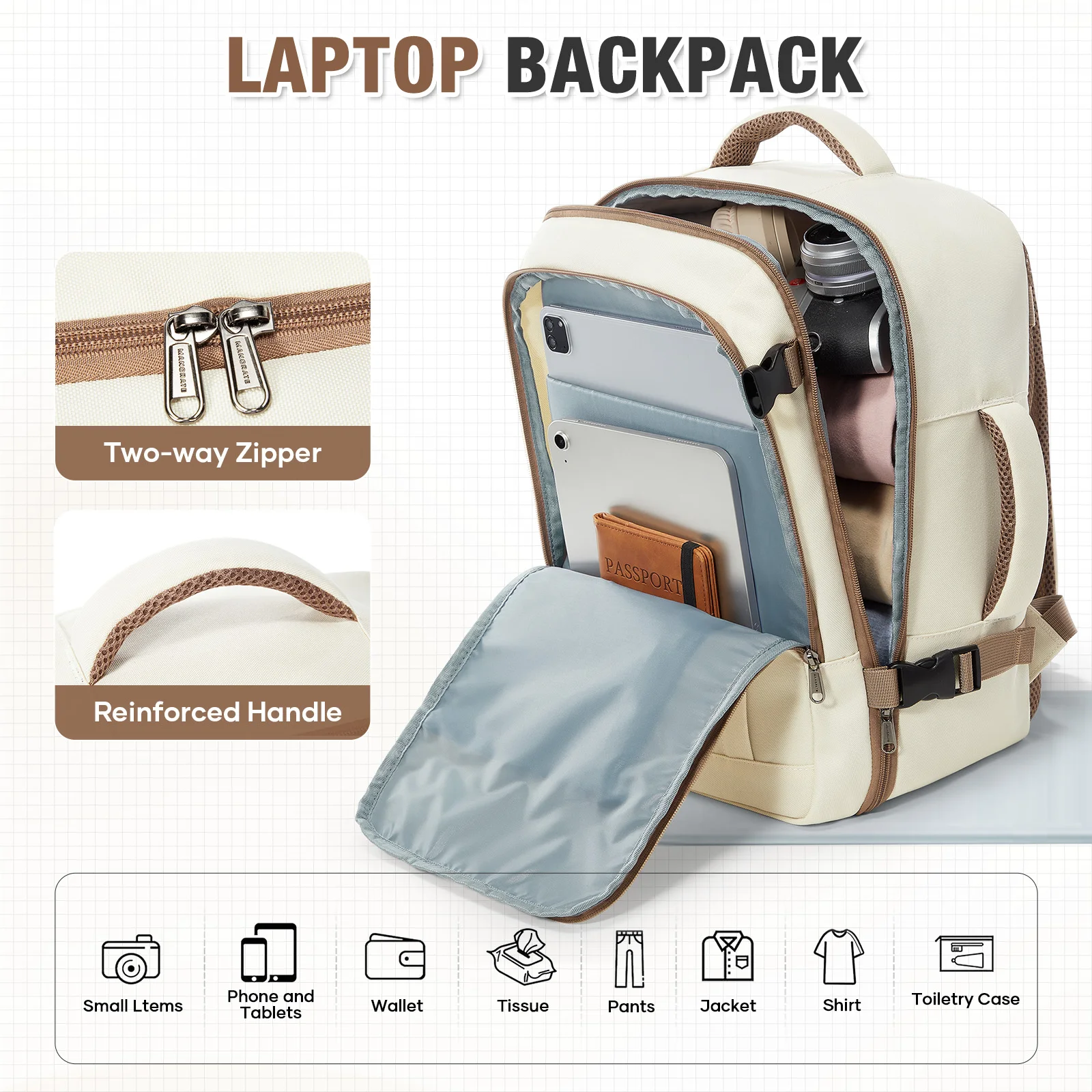 جديد WizAir Ryanair 40x30x20 حقيبة السفر اليد الأمتعة المقصورة حقيبة مسافة قصيرة الأعمال 15.6 ''الكمبيوتر المحمول على ظهره للرجال والنساء