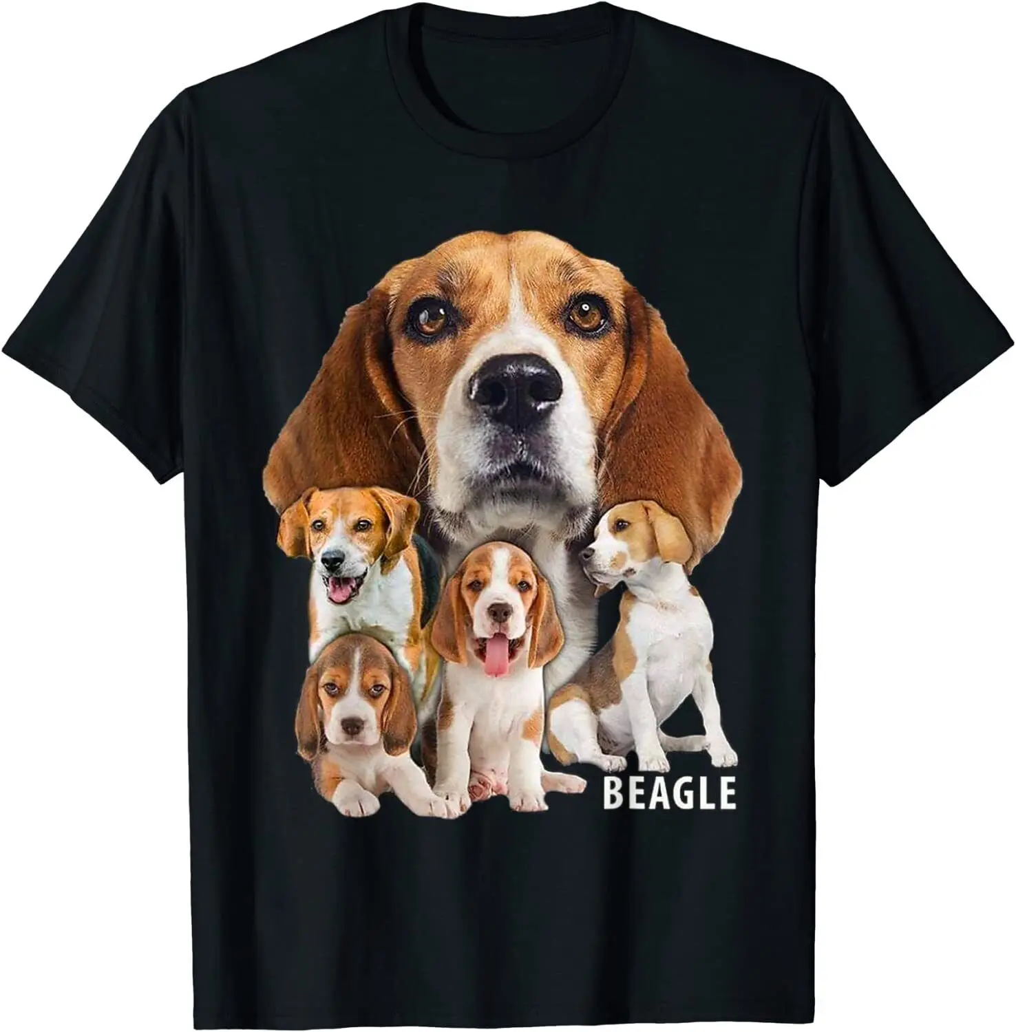 

Футболка с надписью «I Love My Beagle», 100% хлопок, круглым вырезом и коротким рукавом