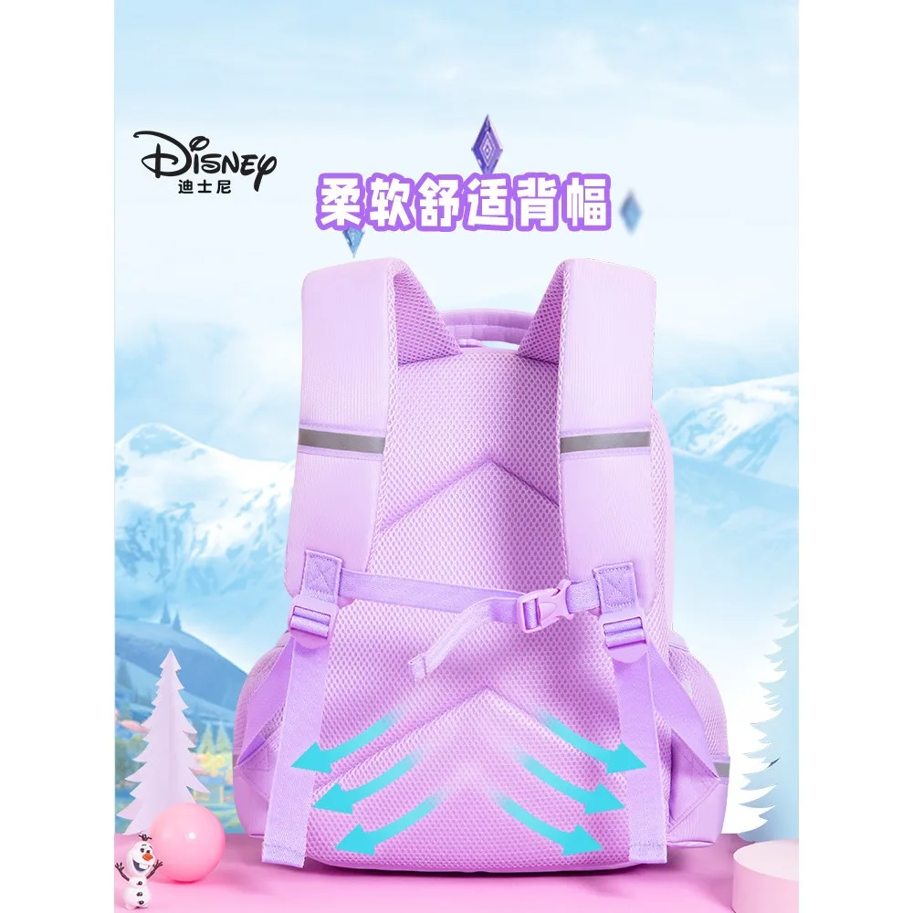 Mochilas Disney para alunos do ensino fundamental, meninas bonitos, Elsa, Snow Queen, princesa, crianças, jardim de infância, amor