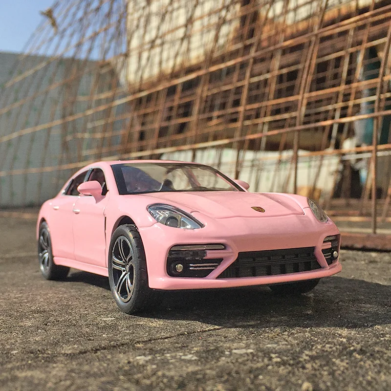 Simulación 1:32, modelo de coche de aleación Porsche Panamera, puertas y capó de motor, el maletero se puede abrir el supercoche se puede dar como regalo de cumpleaños