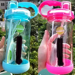 Outlet  Wholesale Price 1000ml 1L Healthy life Nutrition Straw Sports Hiking Fitness Gym Tritan Plastic Water bottle