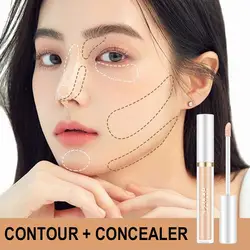 Liquid Concealer High Covering Moisturizing Oil Control Circles Tool Pores Makeup Freckle Foundation Invisible Dark Contour S8W8