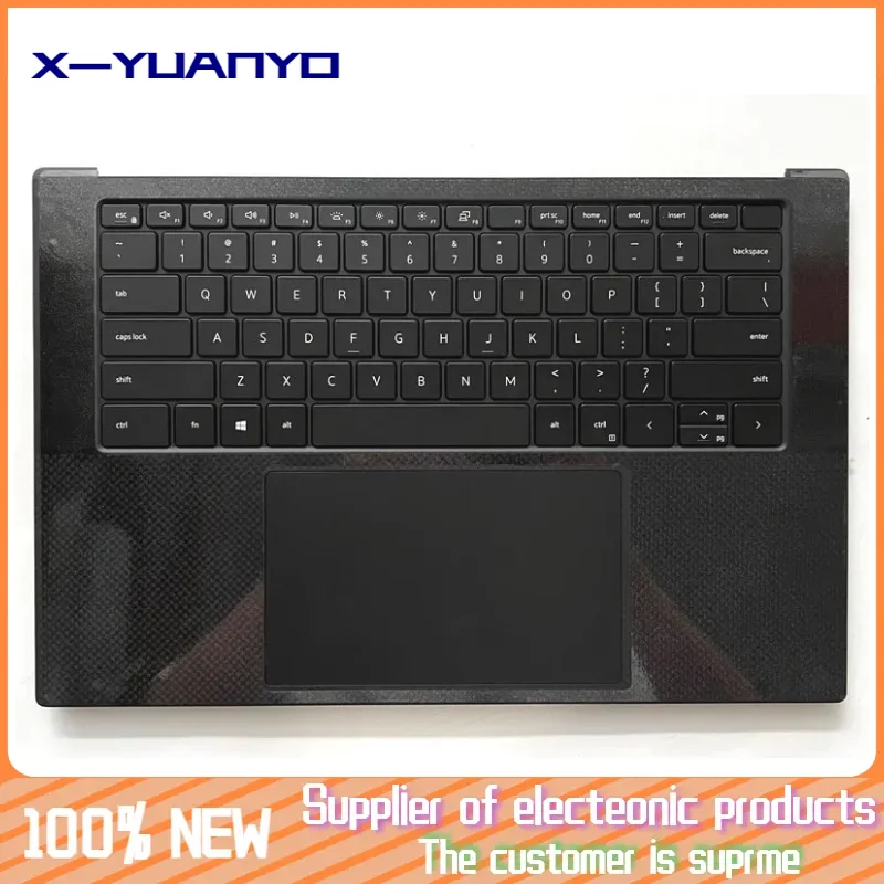 

0DKFWH DKFWH Black Original New For Dell XPS 9500 9510 Palmrest Touchpad & US Backlit Keyboard