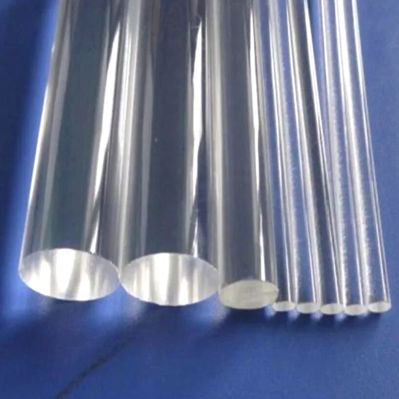 Customized Cut Length Diameter 12mm/16mm/20mm Clear Acrylic Plexiglass Lucite Rod Round Pmma Bar Rolling Pins for Kitchen Tools