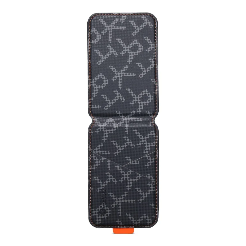 Luxuriöses Camo-Muster Kunstleder für MagSafe Kartenhalter mit Ständer für iPhone Samsung Serie RFID Anti-Skimming Geldbörse – Detail 14