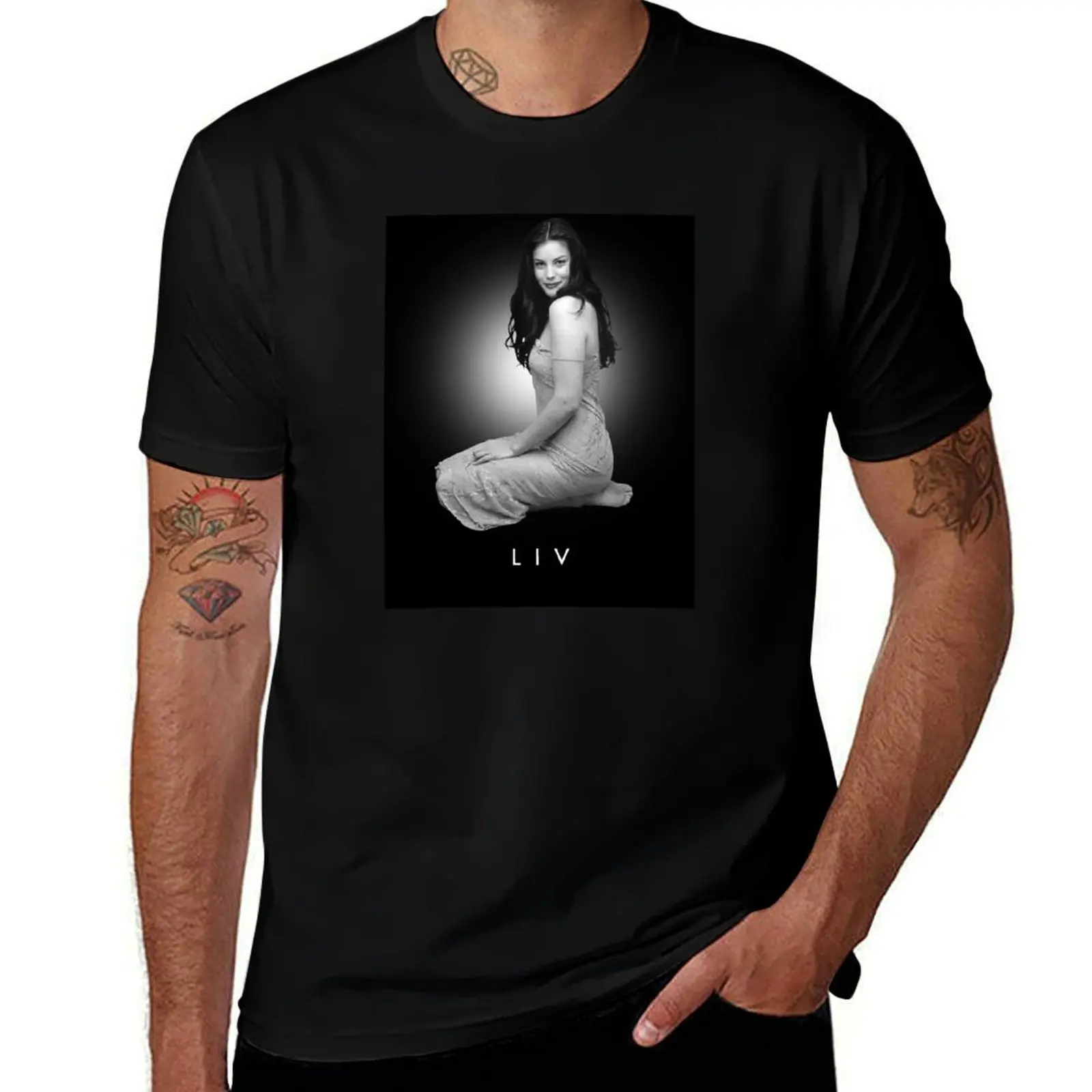 

Liv Tyler T-Shirt customs oversized graphic tee graphic tee shirt Funny t-shirts workout shirts for men