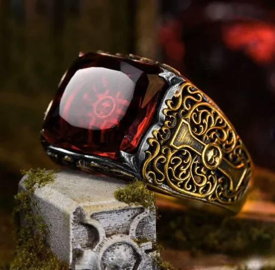 

Star Casting Trial Court Ring, Seal of the Palm Original Design Ins Fashionable and Exquisite