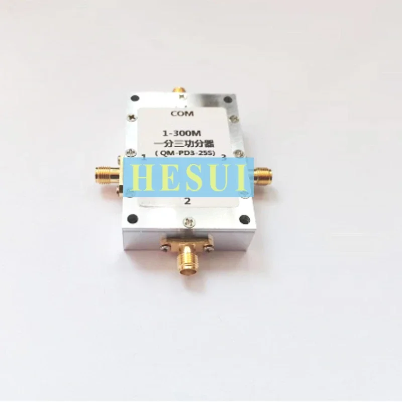 1- 300MHz 1 divide 3 RF power divider module 1 Split 3 RF Power Splitter module board CNC Al shielding shell