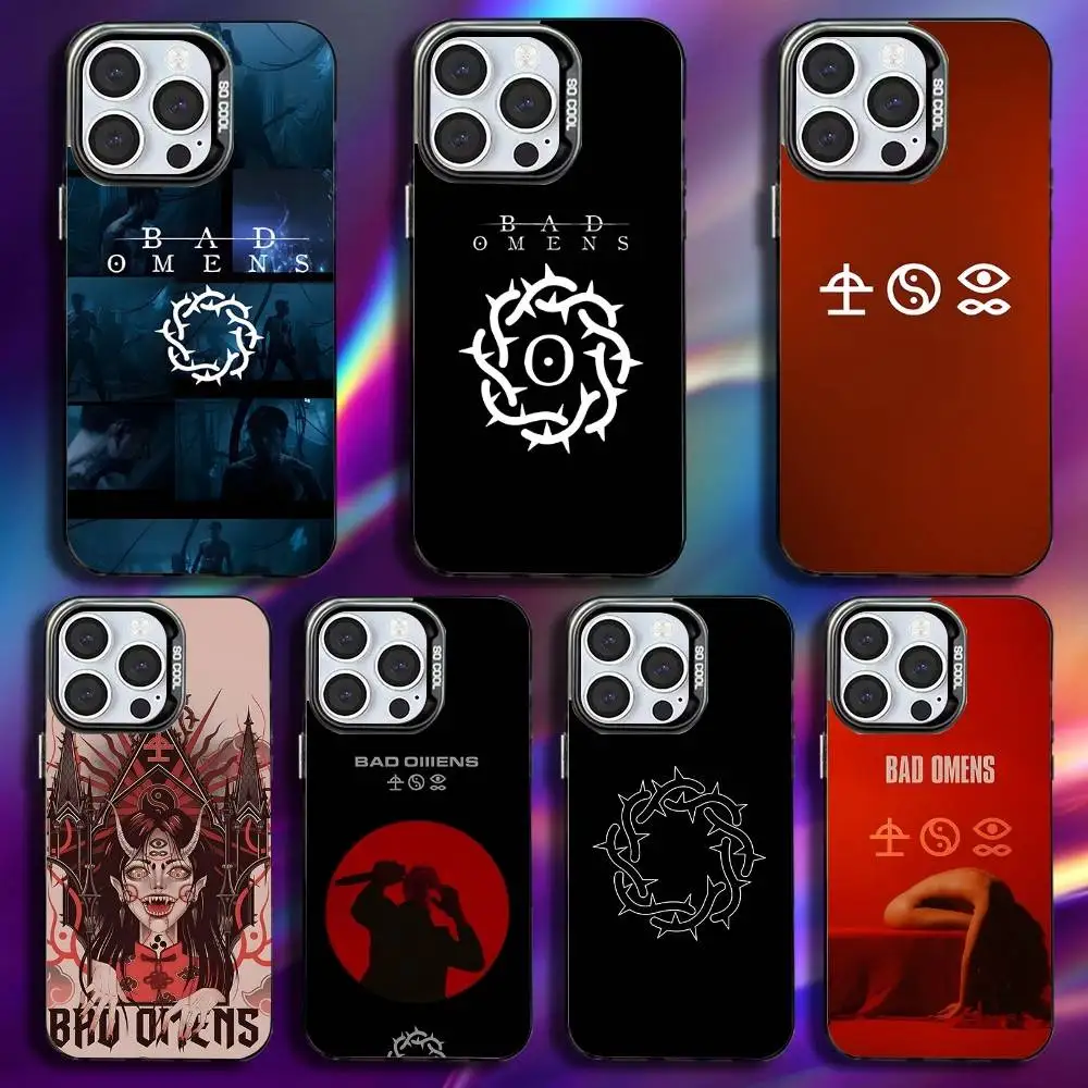 

Bad O-Omens Music Band Phone Case For iPhone 16,15,14,13,12,11,Pro,Max,Plus,Mini,XS,SE Anti Fall Black Matte Hard Bumper